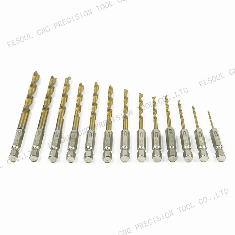 Набор спиральных сверл 13Pcs 1.5mm 6.5mm бесплатная доставка набор Сверл из
