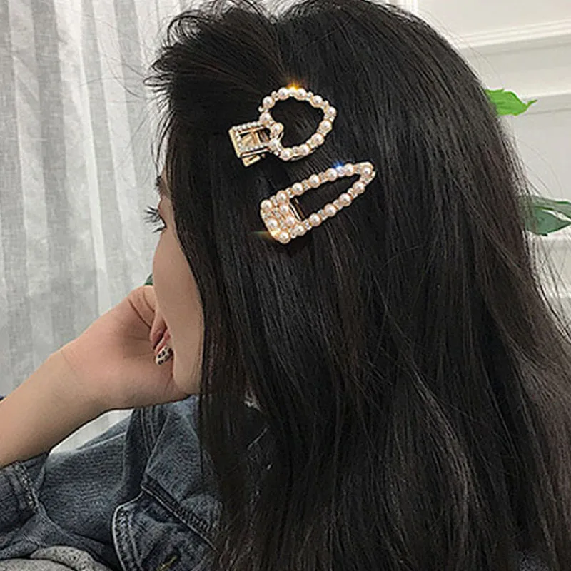 Женские заколки для волос модные металлические геометрические круглые с