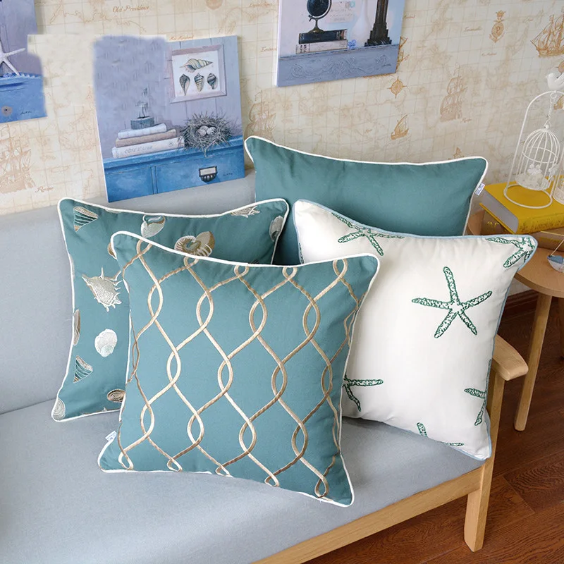 Наволочка для автомобиля Классическая из хлопка и льна|cushion cover|embroidery cushion covercushion