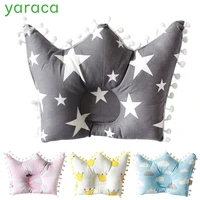 baby pillow baby room decoration anti flat head nursing pillow for infant crown shape pillow for 0 2 years kids 1 pieces