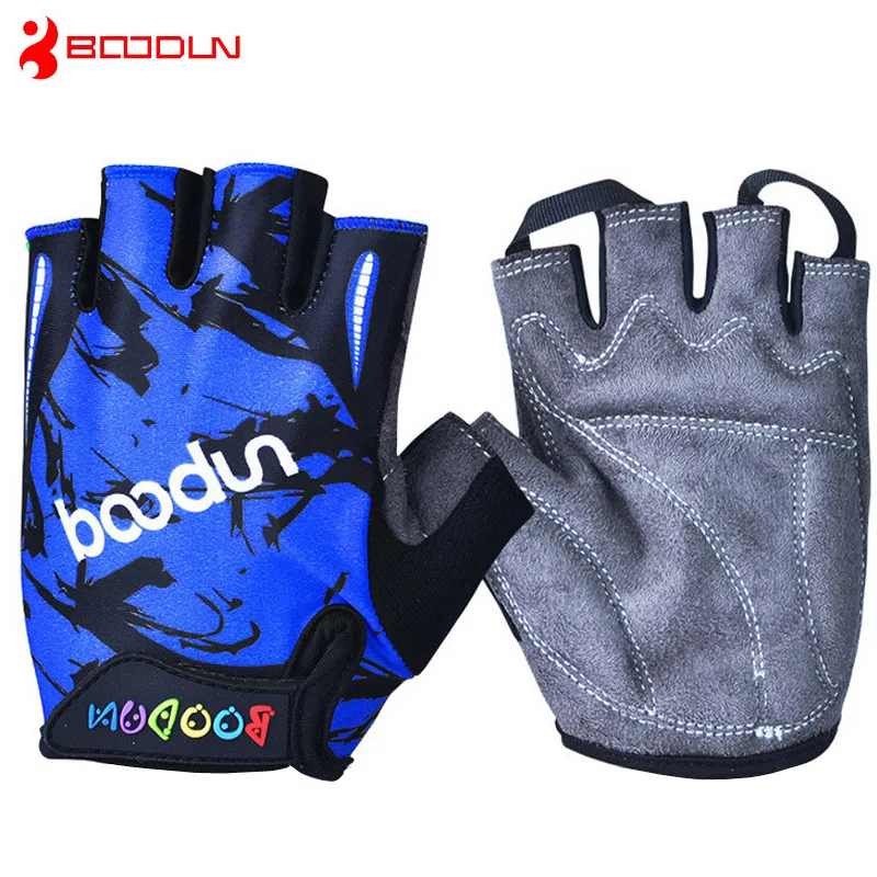 Детские велосипедные перчатки BOODUN спортивные с полупальцами для горного