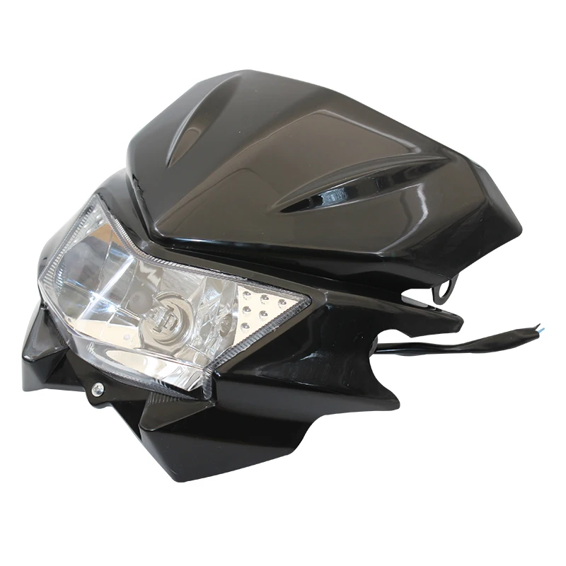 Мотоциклетная универсальная передняя фара 12 V 35 W H4 обтекаемые фары для KLX KX 110 WR250F