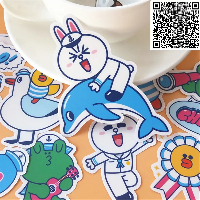 Новые модные наклейки с животными гармонии игрушка для DIY Дневник упражнений 20
