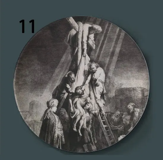 Rembrandt Harmenszoon van Rijn живопись декоративные таблички Нидерланды керамика дома Художественный блюдо отель фоновый дисплей пластины - Цвет: 11