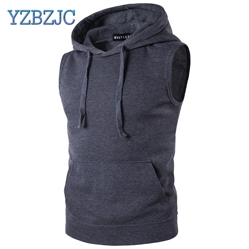 2018 men clothing fashion hooded vest New men's coat clothes | Мужская одежда