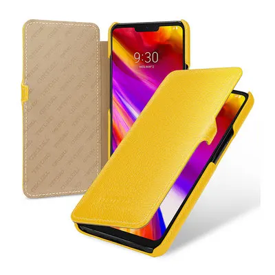 Деловой откидной Чехол для LG G7ThinQ Роскошный чехол для телефона из натуральной кожи сумка чехол для LG G7-чехол с функцией подставки для LG G7 ThinQ - Цвет: 11