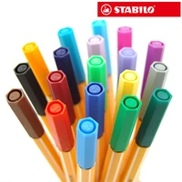 stabilo 25pcs fiber pen germany stabilo 88 fineliner sketch pen 0 4mm processional marker pen paperlaria colored gel pen escolar