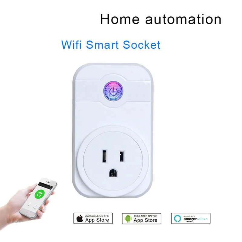 Умная розетка с Wi Fi выключатель дистанционным управлением работает Google Home