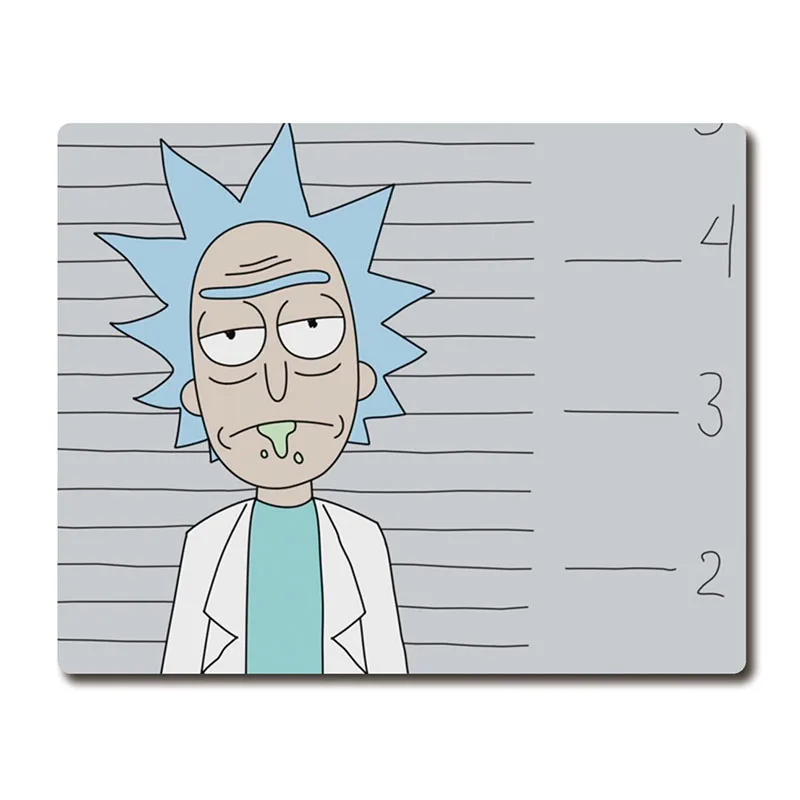Crazy rick and dumb marty тема Печать Тяжелая ткань Нескользящий Резиновый коврик игровой коврик для мыши подставка 220*180*3 мм