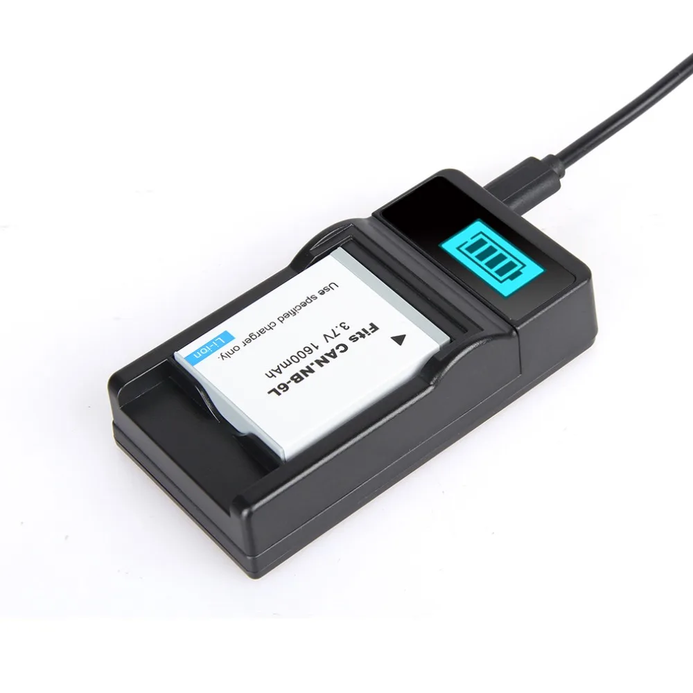 Dinto 2 шт. NB-6L NB6L NB 6L Замена Камера Батарея + ЖК-дисплей Дисплей USB зарядное