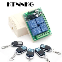 ktnnkg dc 12v 10a 4ch wireless remote switch relay module smart home automation multi fonction motor controller 433mhz receiver