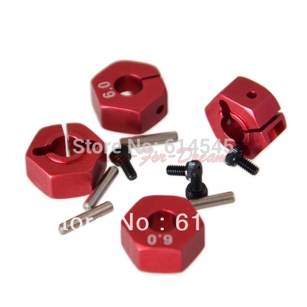 Hex6.0 4xaluminum 6 0 колесный шестигранный адаптер с штифтами и винтами R TB01 TB02 TA05