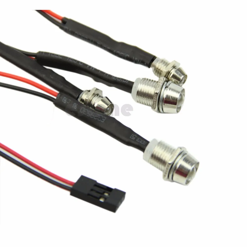 RC на дороге модель дрейф автомобиль светодиодный ночной 5 мм & 3 фары головной