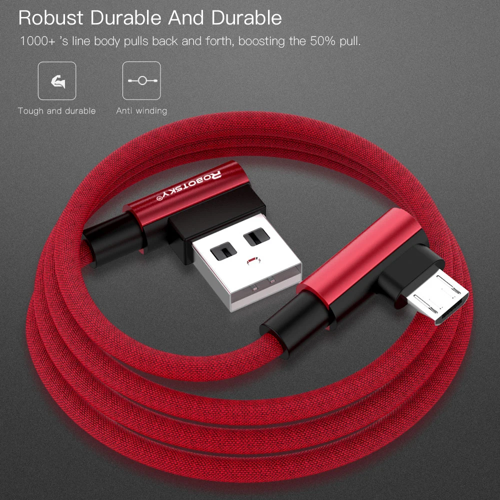 Кабель Micro usb для быстрой зарядки зарядное устройство с на 90 градусов Шнур micro