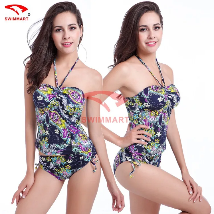 Купальник женский очень большого размера с высокой талией треугольным