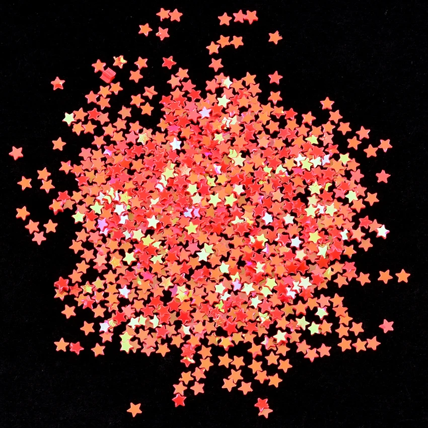 Цветные блестки для ногтей 2 мм AB в форме звезды акриловые материалы украшения 8