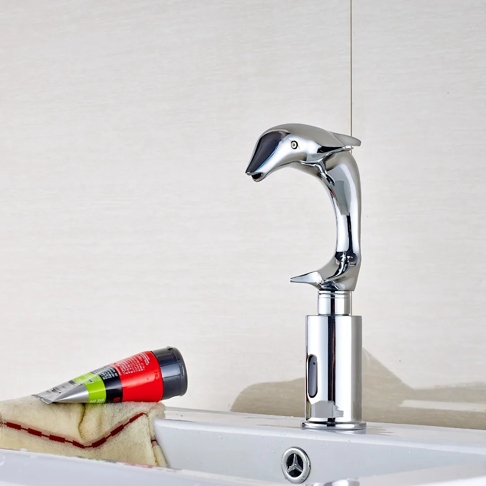 Современный хромированный смеситель для ванной комнаты Uythner автоматический