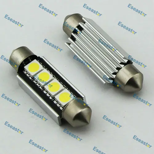 10 шт./лот длительный срок службы SMD5050 раковина 4 светодиода 36 мм SV8.5 светодиод