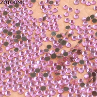 zotoone hotfix glass rhinestones strass crystal stone flatback pink rhinestone appliques for dresses diy weding decoration e