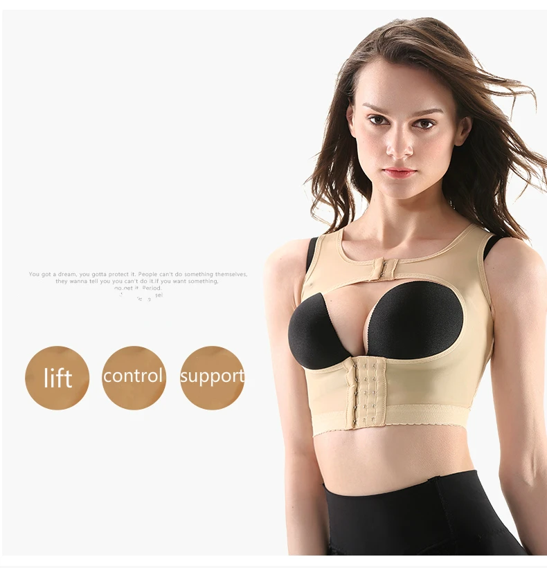 PRAYGER Для женщин хирургии восстановления кожей пуш-ап бюстгальтеры задняя часть