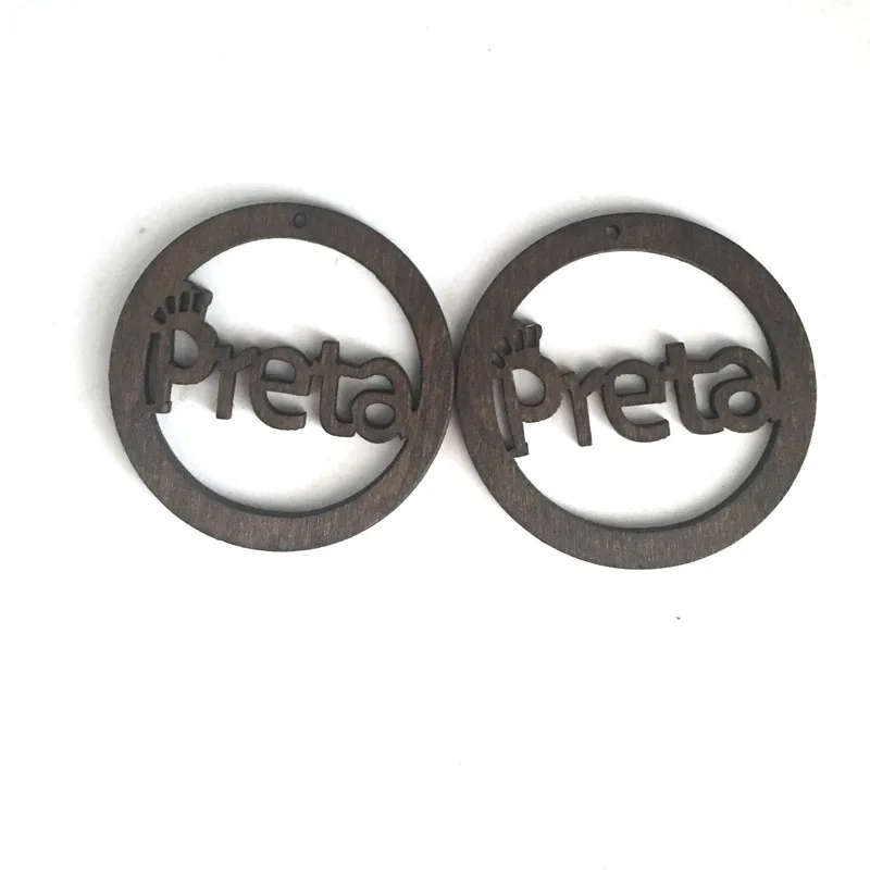 Бесплатная Доставка! Деревянные серьги Preta лазерной резки|wooden earrings|earrings free