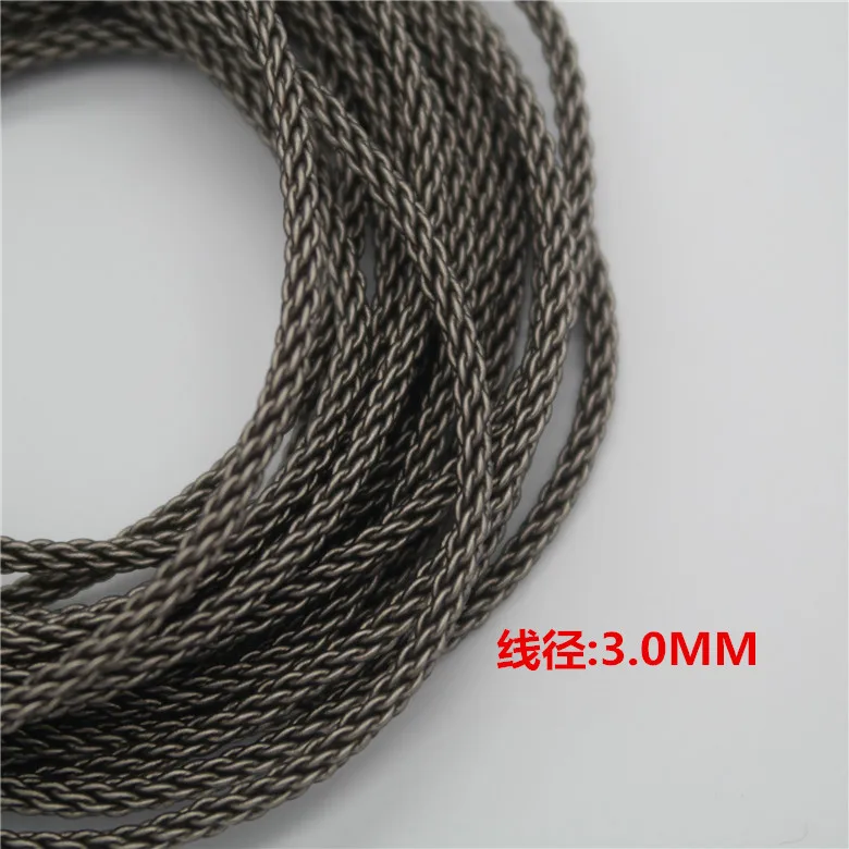 Original 2 Pcs/lot 3.0MM Single Crystal Copper Silver Plated Audio DIY Earphone Cable Factory Direct Sale Support custom OEM | Электроника