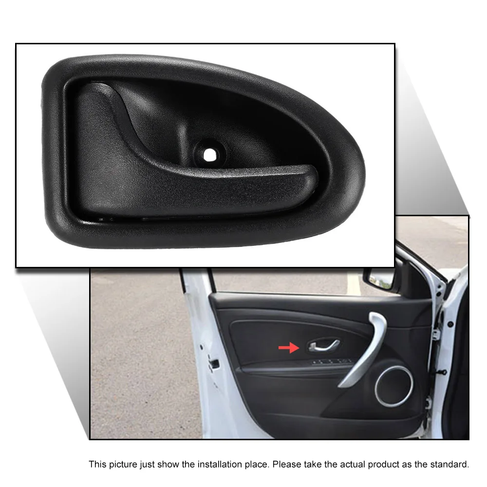 Ручка для внутренней двери автомобиля левая черная ручка дверной ручки Renault Clio