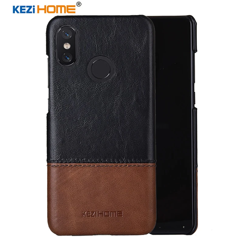 Для xiaomi redmi note 5 случае два цвета натуральная кожа задняя крышка с чешуйчатым