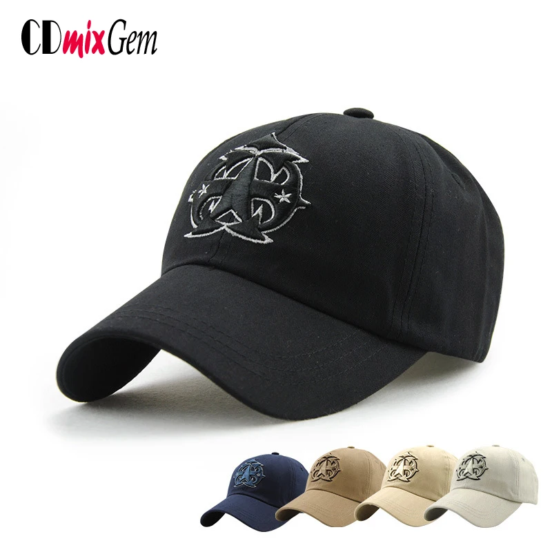 2017 Для мужчин и женщин новая хлопковая бейсболка пентаграмма монограмма вышивка