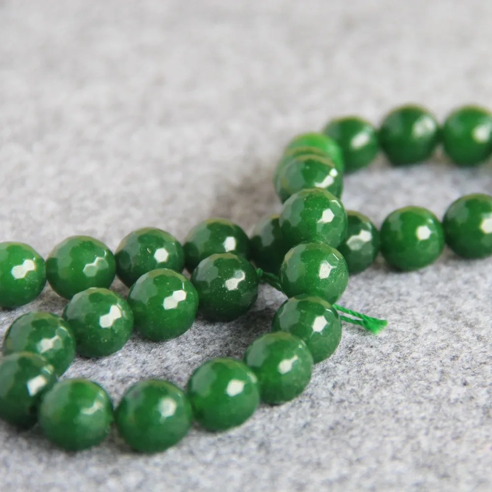 Бусины из натурального зеленого авантюрина для изготовления ожерелья и браслета