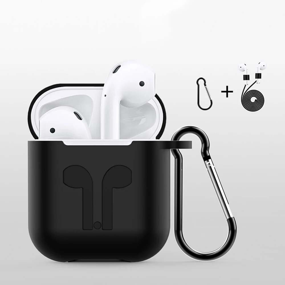 3 в 1 силиконовый чехол для Apple AirPods Bluetooth гарнитуры защитный наушников Коробка Для