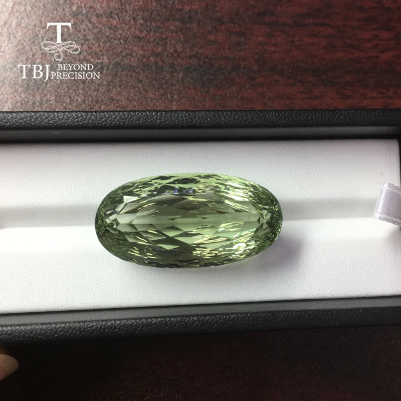 Ювелирные украшения Tbj из природного бразильского зеленого аметиста в виде
