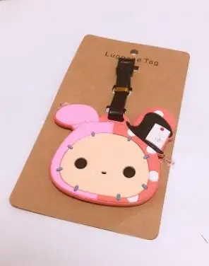 Rilakkuma мультфильм косплей ПВХ милый брелок для ключей личности Забавный багаж посадочный талон путешествия багаж Висячие мешки с орнаментом метки - Цвет: 5