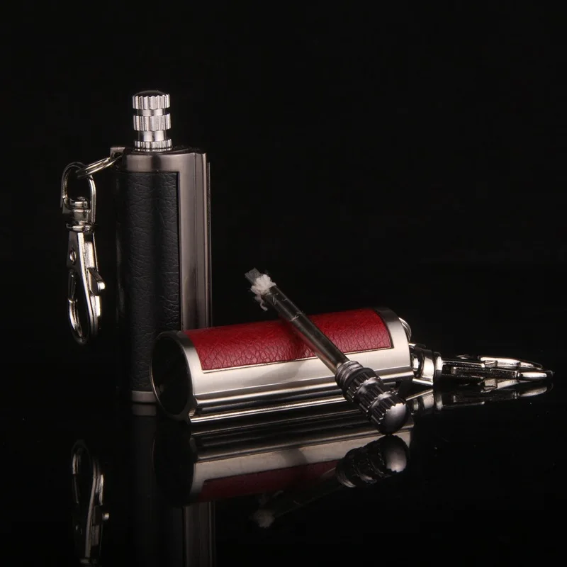 Portable Waterproof Million Times Creative Mini Cigarette Cigar Fire Keychain Lighters Fuel Match Camp Hike Gas Lighter NO GAS | Дом и сад