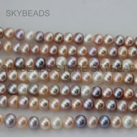 good quality good luster natural white freshwater pearl 7 8mm loose mabe beads for wedding bridal pearls jewelry making