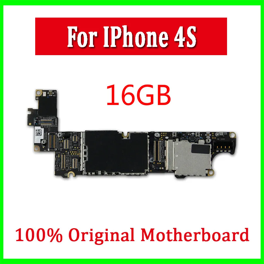 Материнская плата для iphone 4s Оригинал разблокирована материнская 16 Гб с полным