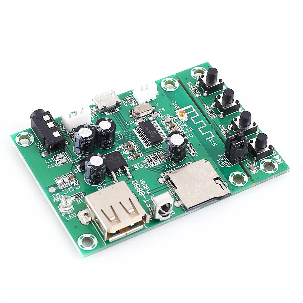 Fm-приемник беспроводной Bluetooth модуль V4.2 декодер плата модуль для MP3 APE FLAC WAV поддержка USB TF карта FM приемник
