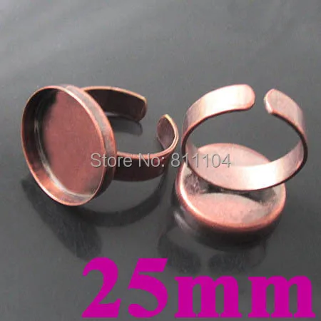 25 мм выпуклые пустые основания круглые с глубокой рамкой стиль кабошона