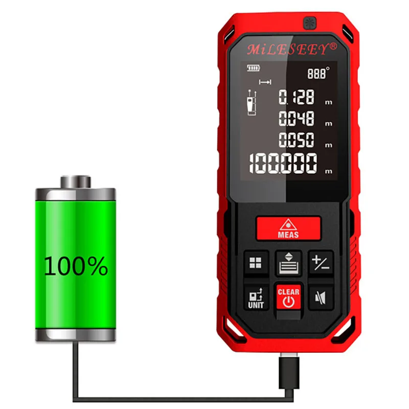 Mileseey перезаряжаемый Oplaadbare лазерный-afstandsmeter Nieuwe Collectie лазерный Afstandsmeter лазер Meet Hoek Gereedschap Diastime