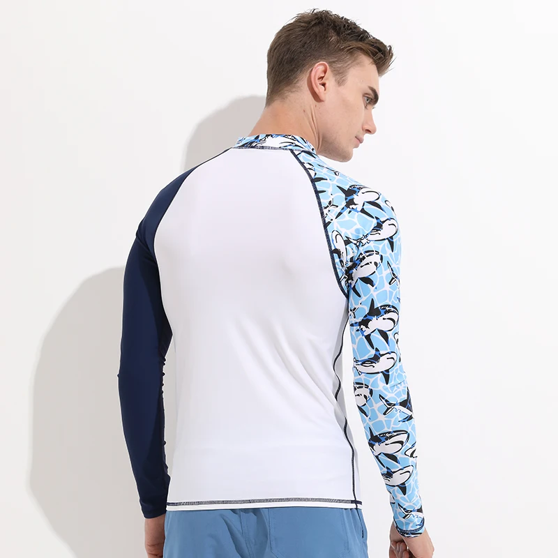 Мужская рубашка с защитой от УФ лучей быстросохнущая футболка длинным рукавом и