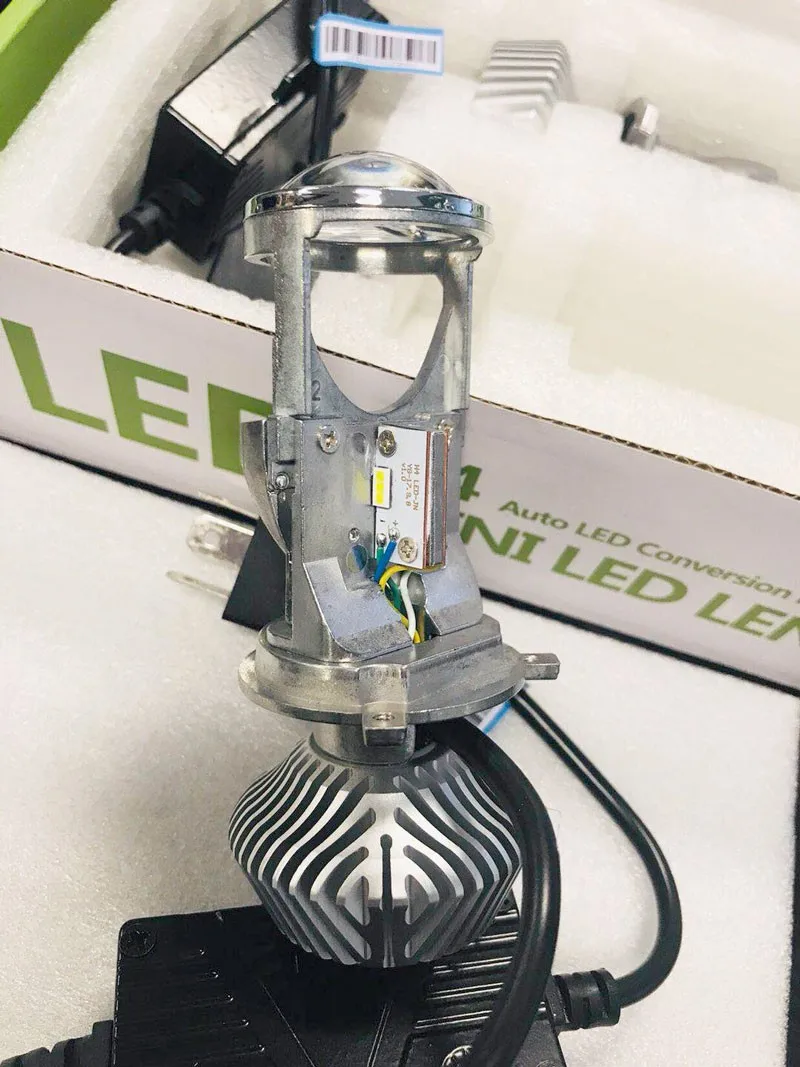 Cветодиодные лампы для авто фары led лампа ходовые огни лед диодные лампы для авто Автомобиль светодиодный лампы мини H4 60 Вт объектив проектора автомобиль для укладки Высокая Низкая луч для автомобиля налобный фонарь