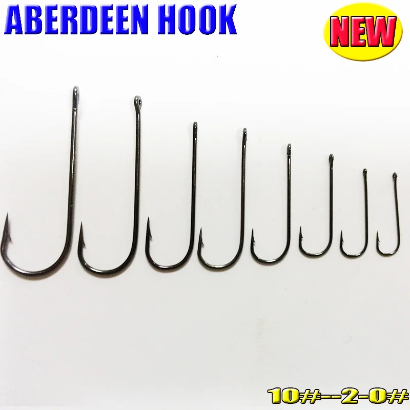 9968 новые крючки ABERDEED из высокоуглеродистой стали размер 10#-2-0# Модель 200# хороший процесс гальванического покрытия номер: шт./лот