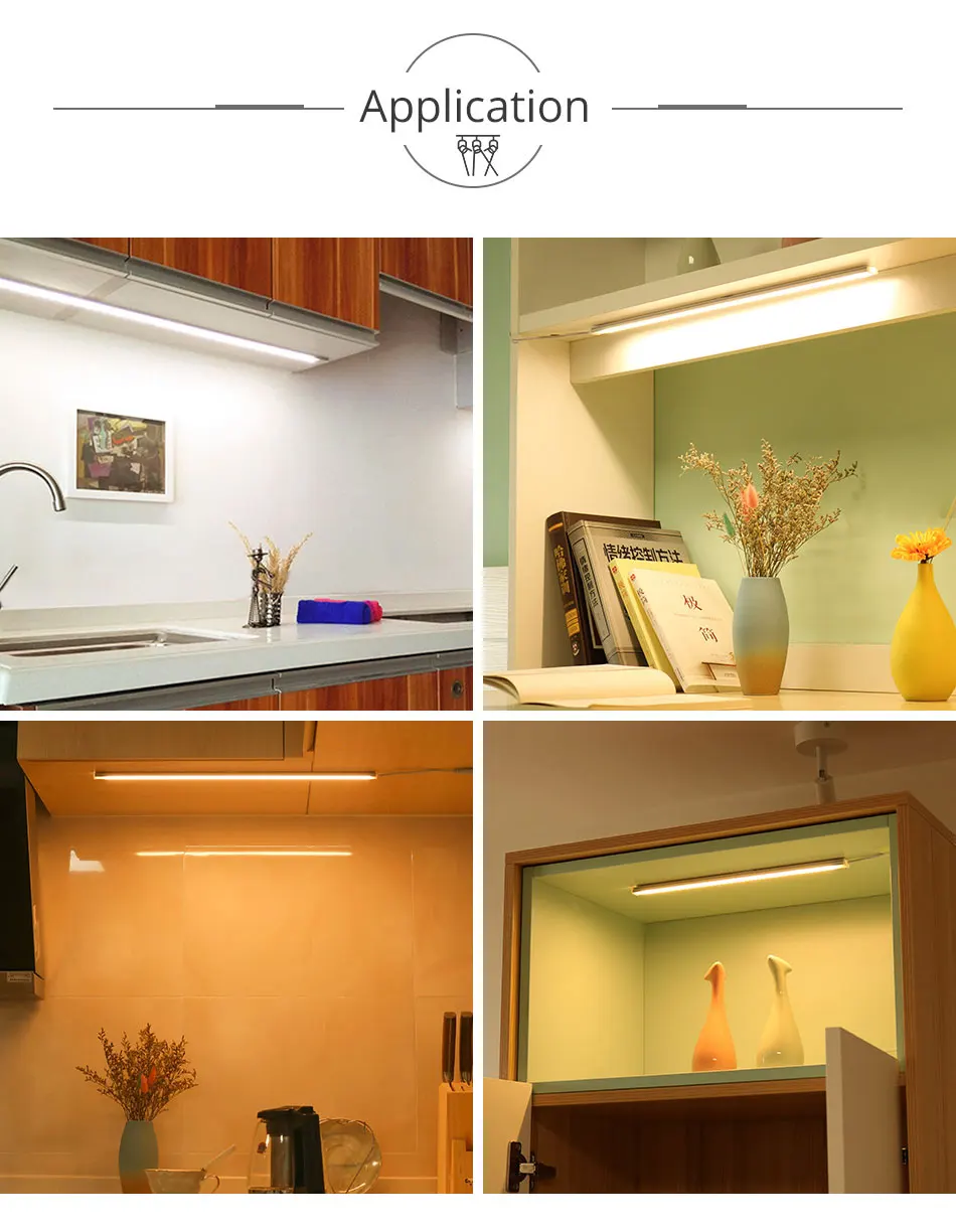 Under Cabinet LED 12V DC Lamp Kitchen Cupboard Light Memory Remote Control Switch 6w 8w 10w Cabinet Lights Night Lighting
