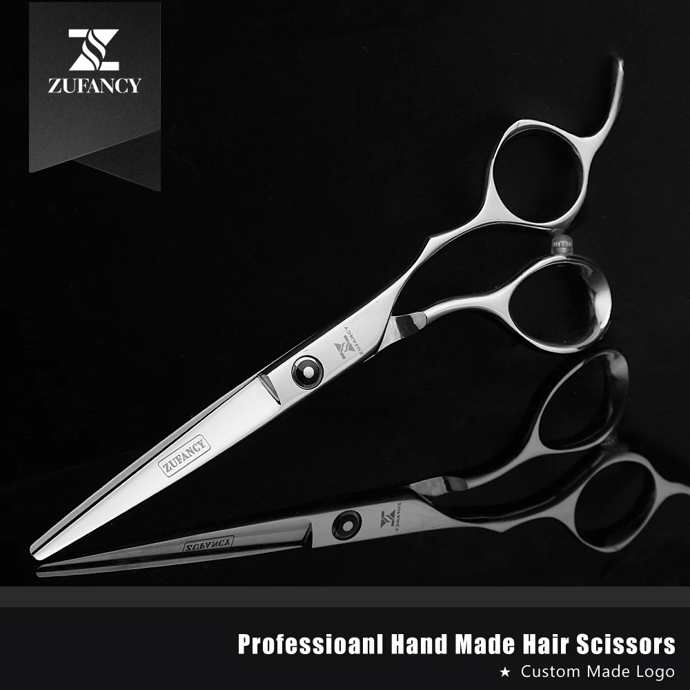 Fast shipped ZUFANCY professional high quality JAPAN 440C 6 inch hair scissors hairdressing cutting&ampthinning barber | Красота и