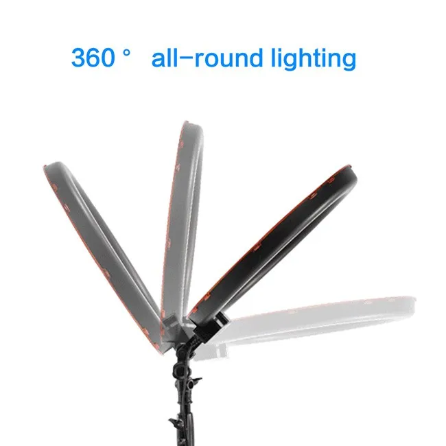Meking камера фото видео 10 &quotвнешний 40 Вт 180 шт LED Кольцевой свет 5500K диммируемая