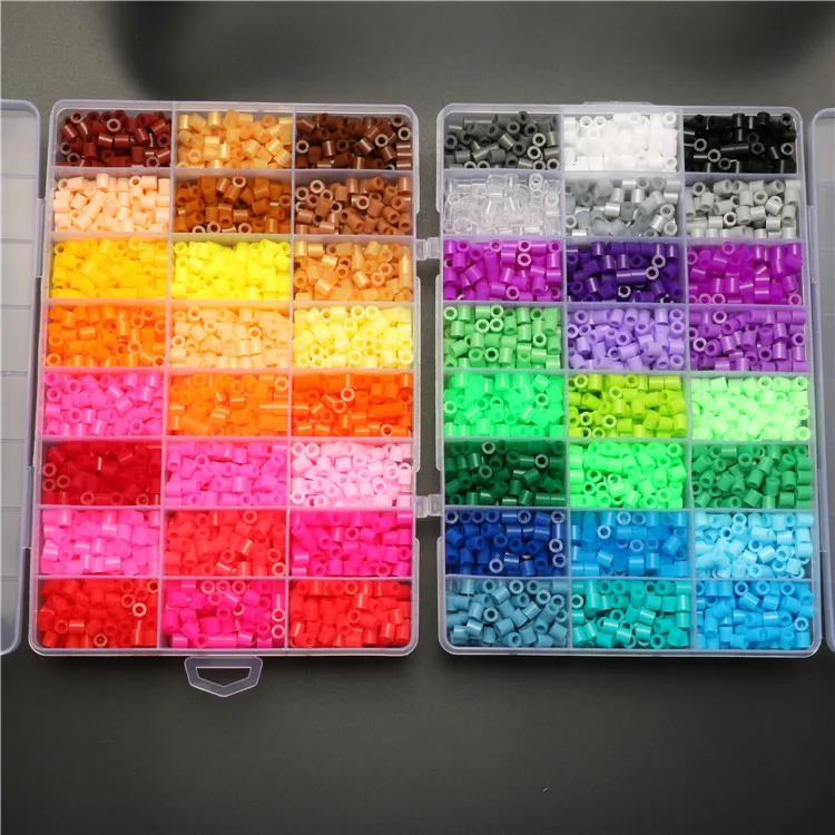 5 мм 48 цветов 9200 шт Хама бусины Pegboard игрушка DIY Хама бусины Набор Обучающие Tangram головоломки детские игрушки