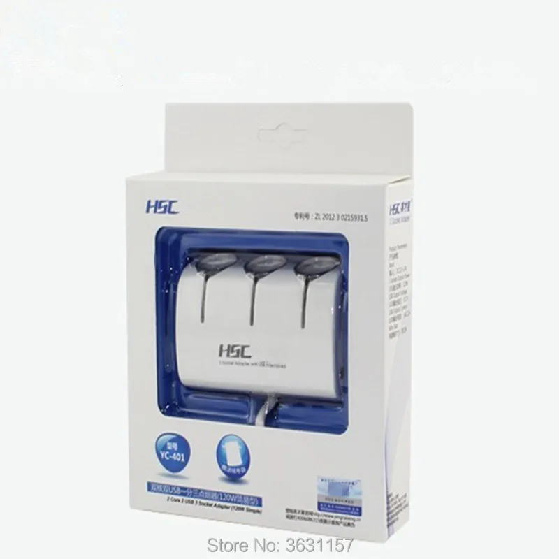 Автомобильный Стайлинг двойной USB три прикуривателя Автомобильное зарядное