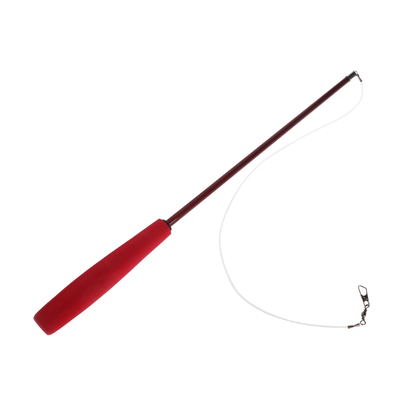 Red Игрушка для кошек, плюшевая палочка, растягивающаяся, котенок, собака, прорезыватель, забавная Интерактивная палочка, проволока - Color: Red