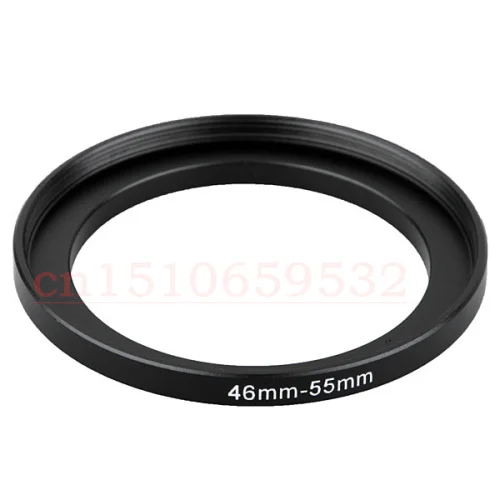 

With Tracking number 10pcs Black Step Up Filter Ring Lens Ring 46mm to 55mm 46mm -55mm 46-55mm