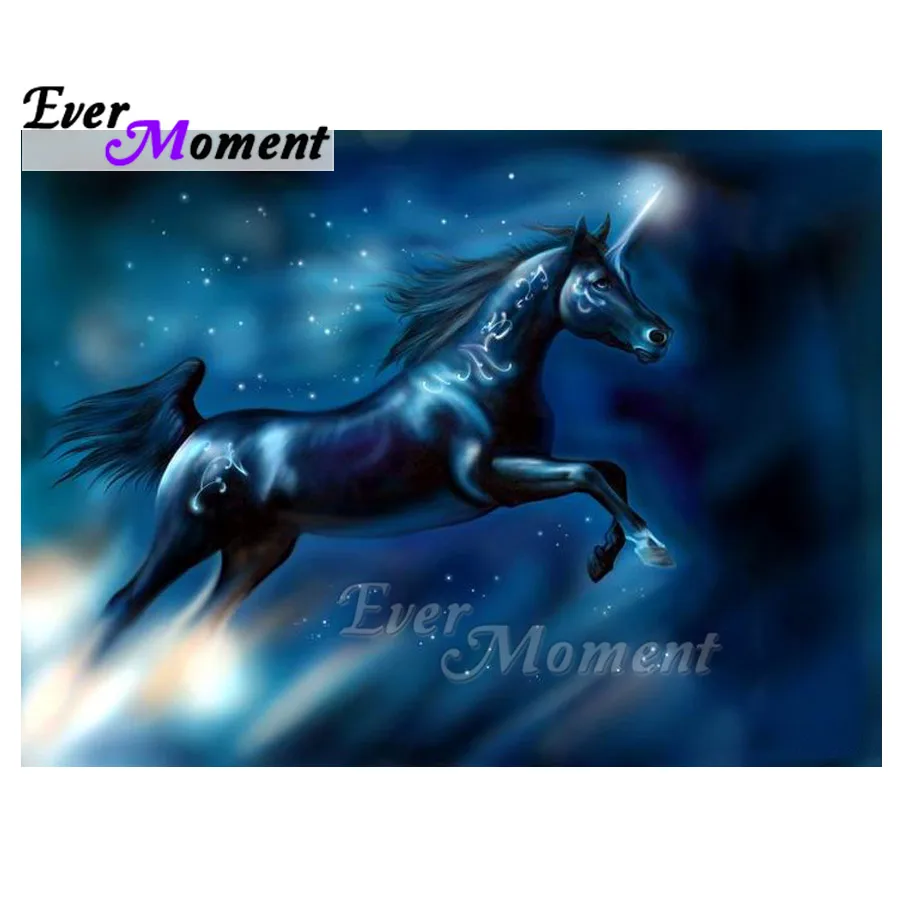 Алмазная картина Ever Moment 5D сделай сам Летающий Единорог ночная звезда украшение